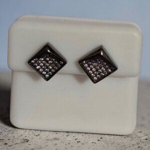 Sterling Silver Geometric Stud Earrings